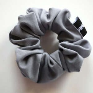 2026 GWEN&SYD Dusky Blue Wool Linen Blend Scrunchie